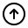 arrow pointing up round outline